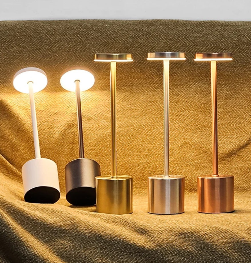 LED Rechargeable Touch Metal Table Lamp