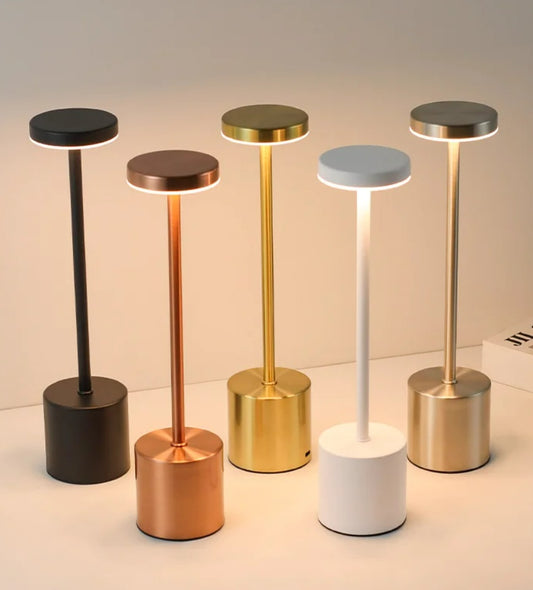 LED Rechargeable Touch Metal Table Lamp
