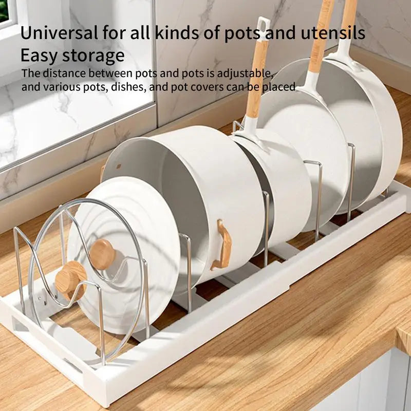 Pot & Pan Kitchen Storage Rack Organizer