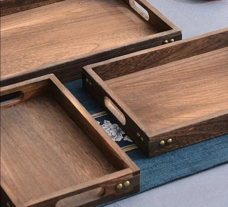 Wooden Rectangular Serving Trays