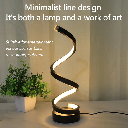 Minimalist Spiral Desk Lamp