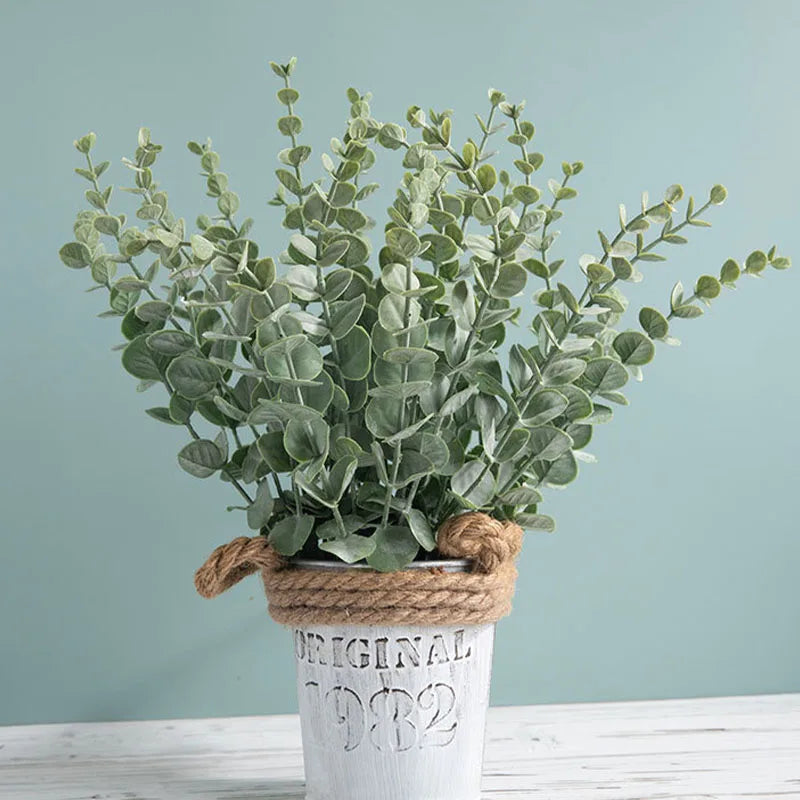 20 Stem Artificial Eucalyptus Flowers