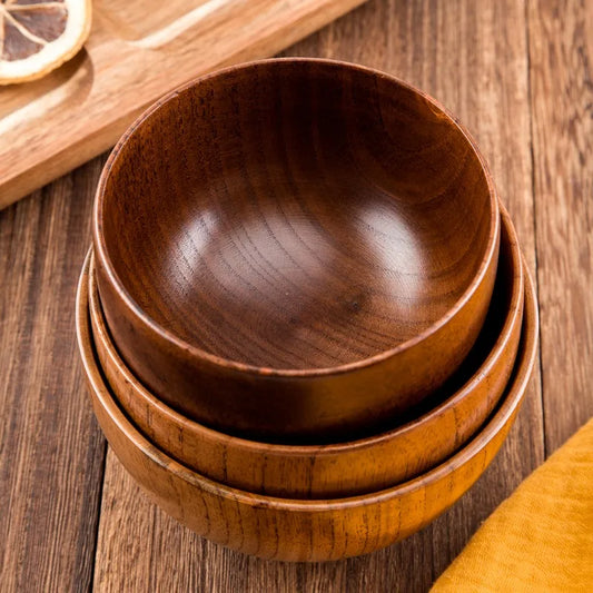 Japanese Style Wooden Bowls