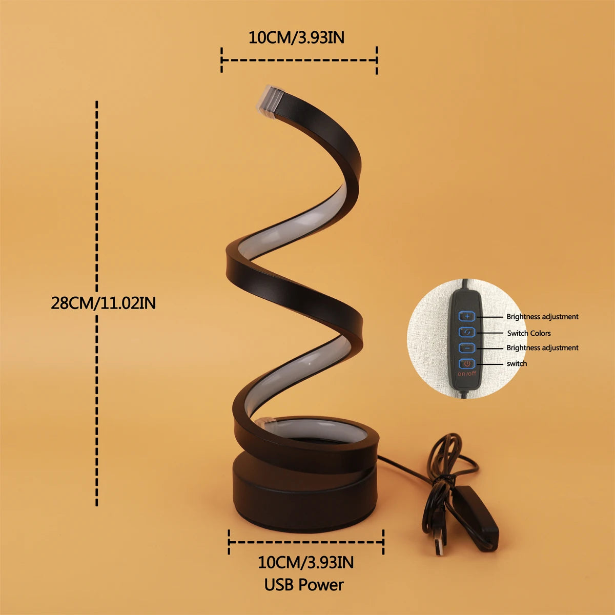 Minimalist Spiral Desk Lamp