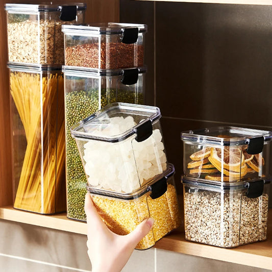 Durable Transparent Sealing Kitchen Storage Jars