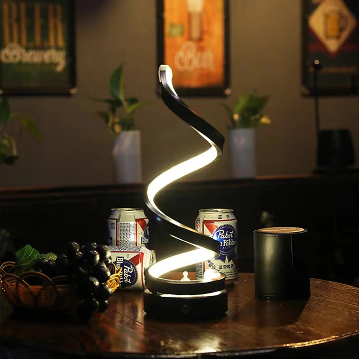Minimalist Spiral Desk Lamp