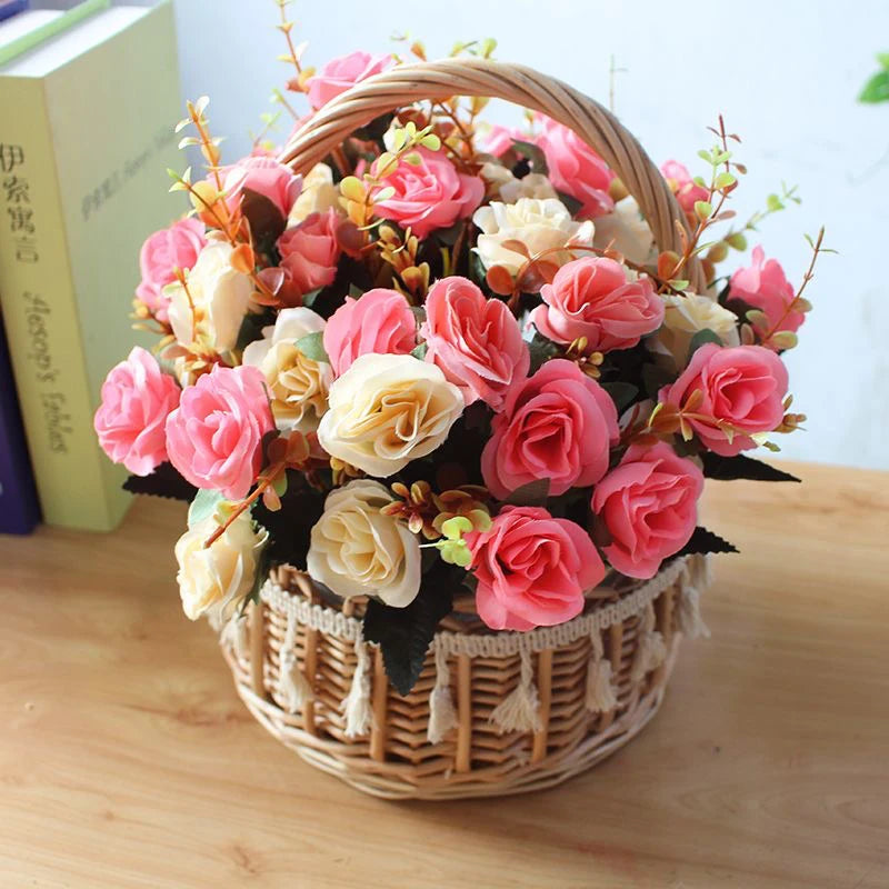 Artificial Rose Flower Bouquet - 12 Heads