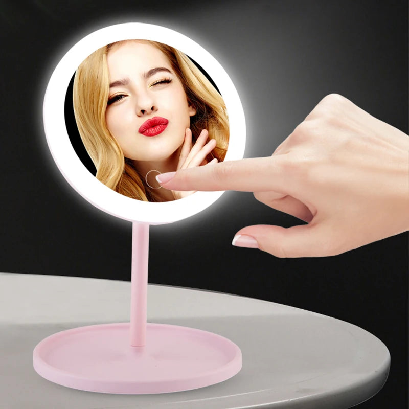 Cosmetic Ring Light Dimmable LED Mirror