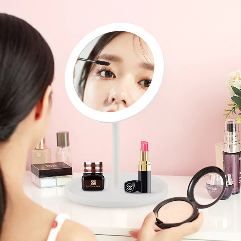 Cosmetic Ring Light Dimmable LED Mirror