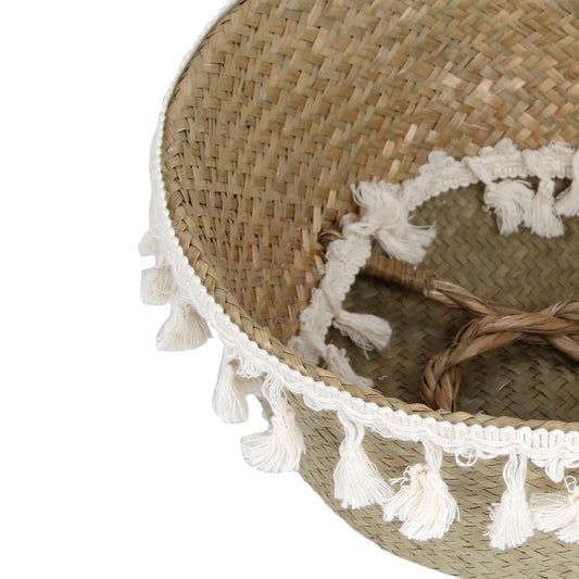 Boho Tassel Wicker Baskets