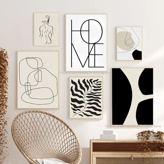 Abstract Line Wall Art Prints