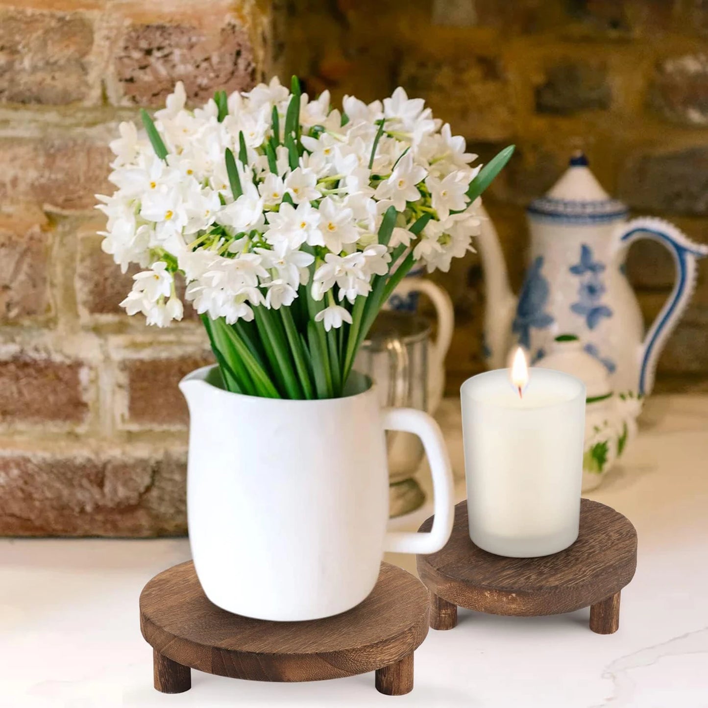 Set of 3 Wooden Display Risers