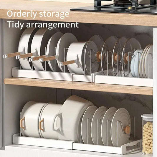 Pot & Pan Kitchen Storage Rack Organizer