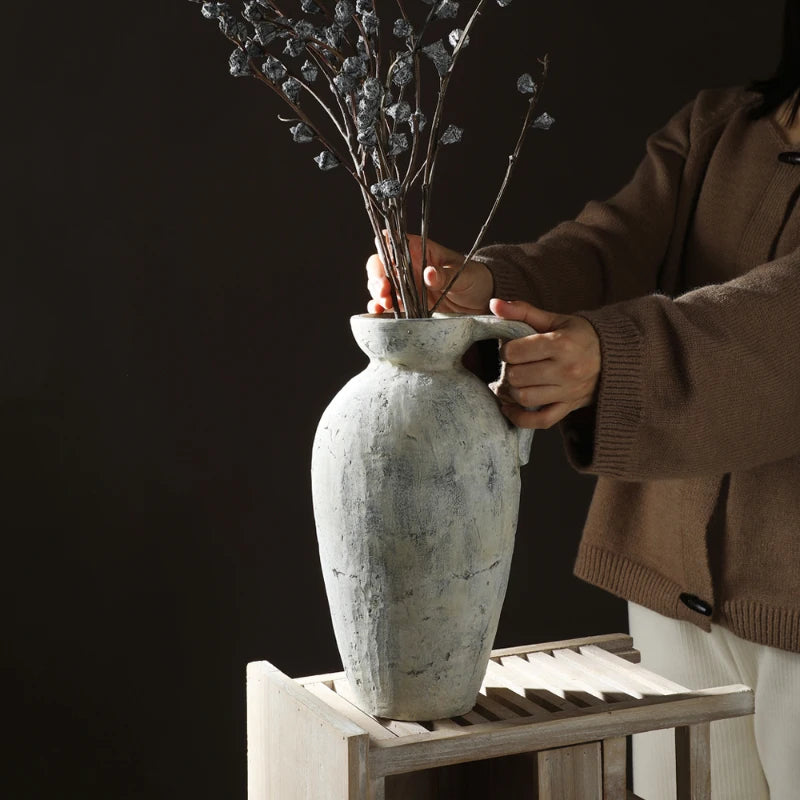 Stoneware Roman Style Vase