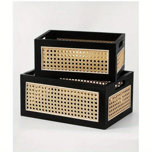 Vine Woven Storage Baskets