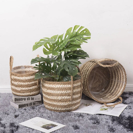 Handmade Rattan Woven Basket