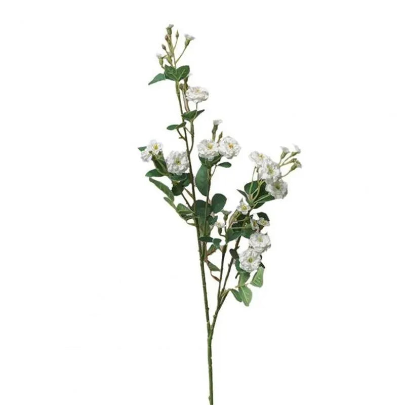 White Pastoral Tiny Rose Silk Artificial Flowers