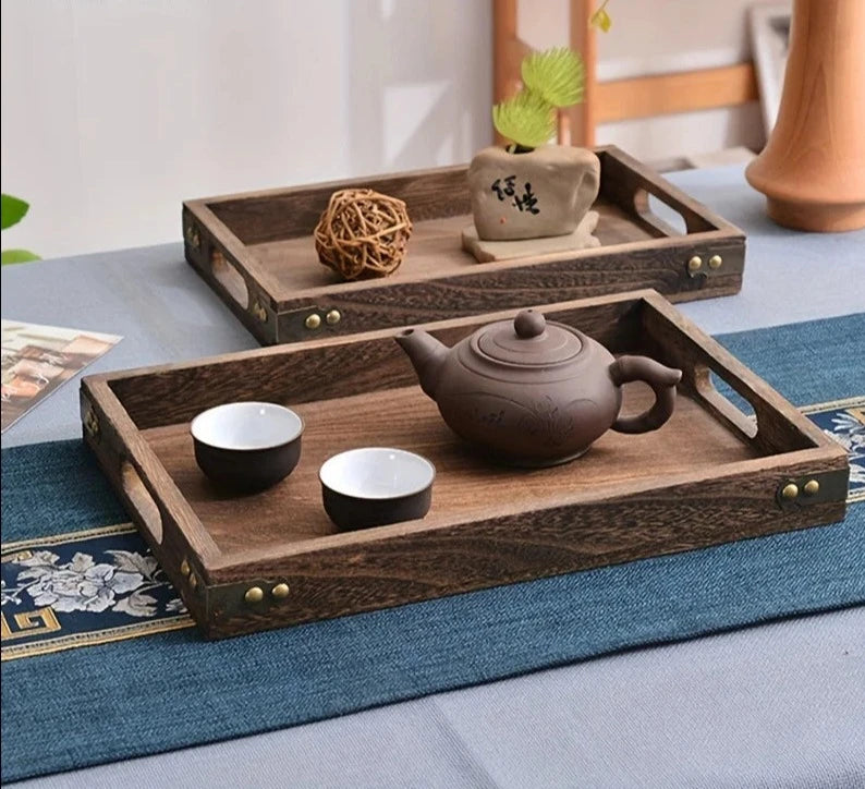 Wooden Rectangular Serving Trays