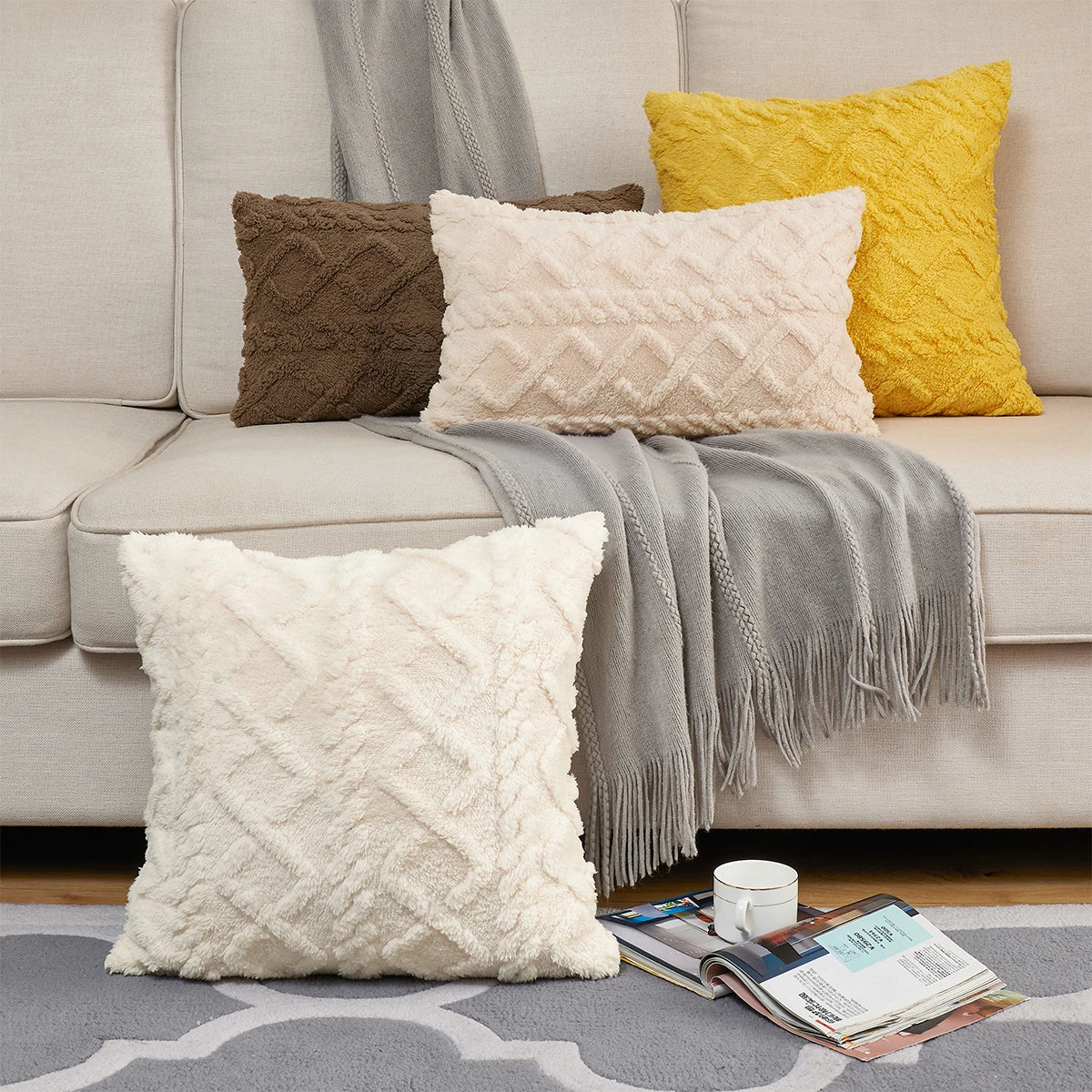 Retro Geo Cushion Covers