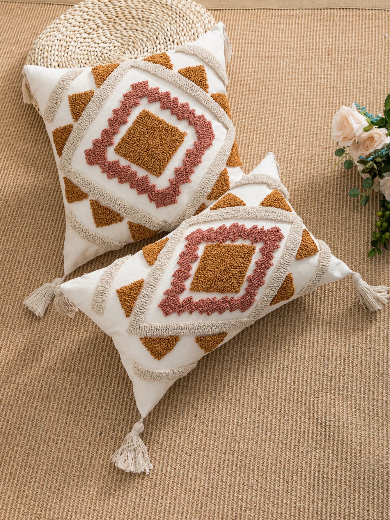 Bohemian Style Geometric Cushion Cover