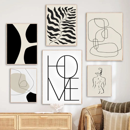 Abstract Line Wall Art Prints