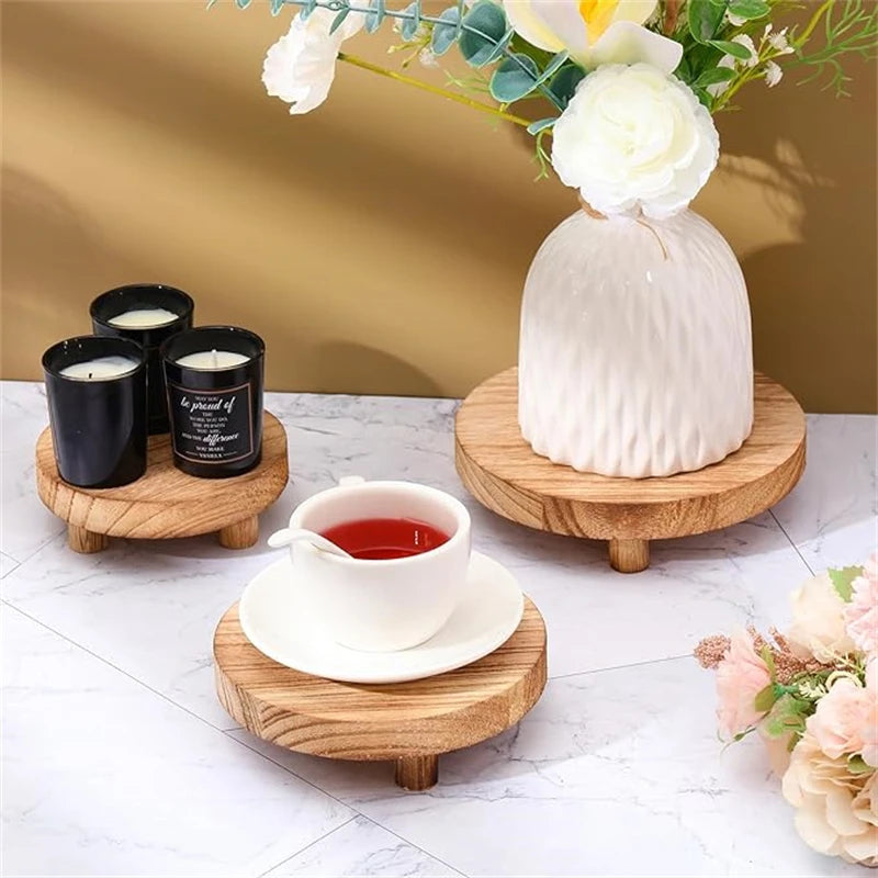 Set of 3 Wooden Display Risers
