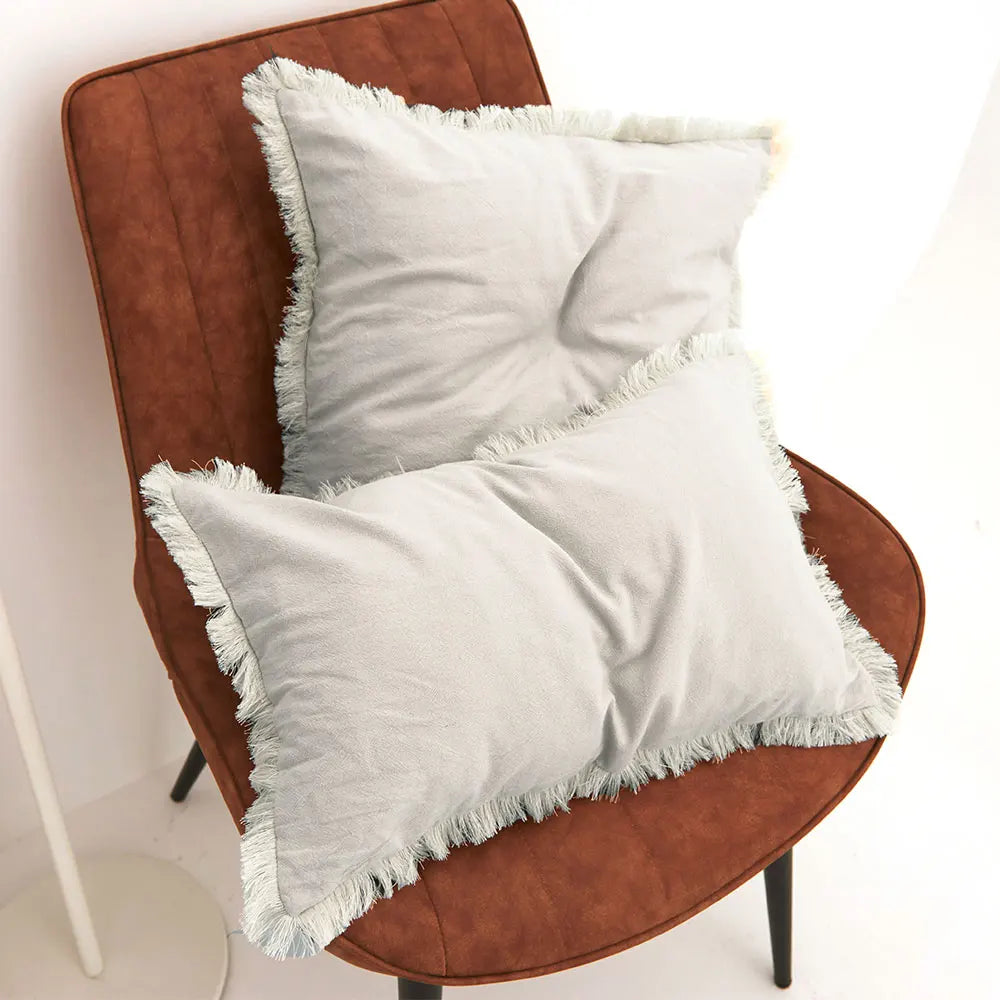 Tassel Trimmed Cushion Cover