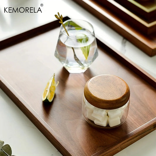 Wooden Rectangular Storage Trays
