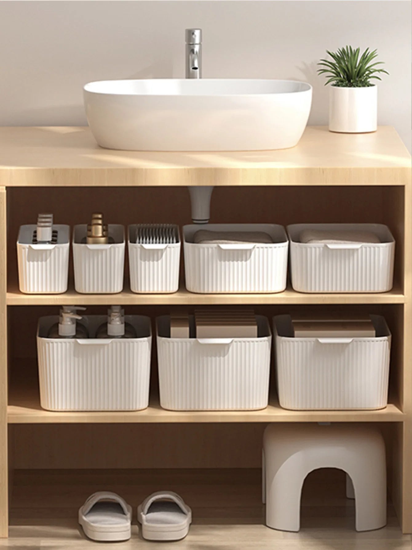 Ribbed Storage Boxes