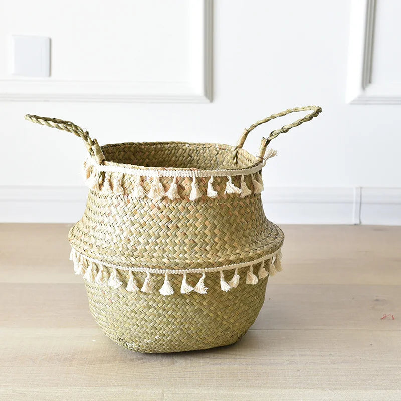 Handmade Bamboo Wicker Storage Baskets