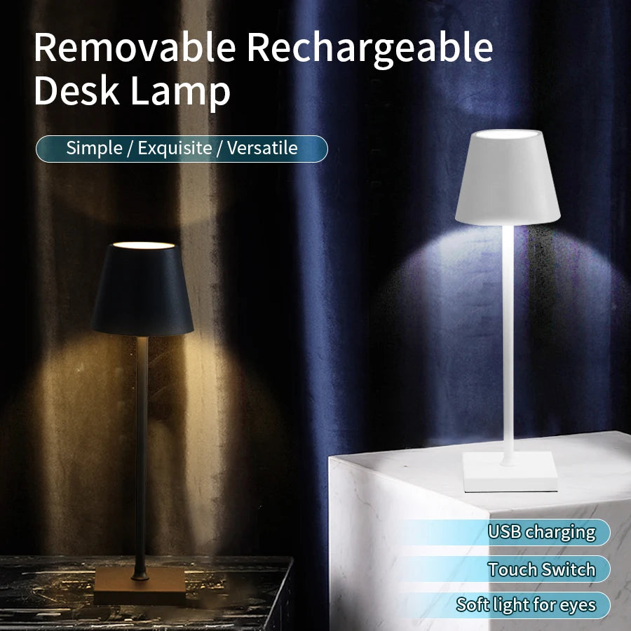 3-Color Touch Dimming LED Table Lamp USB