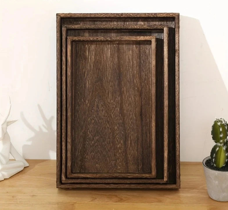 Wooden Rectangular Serving Trays