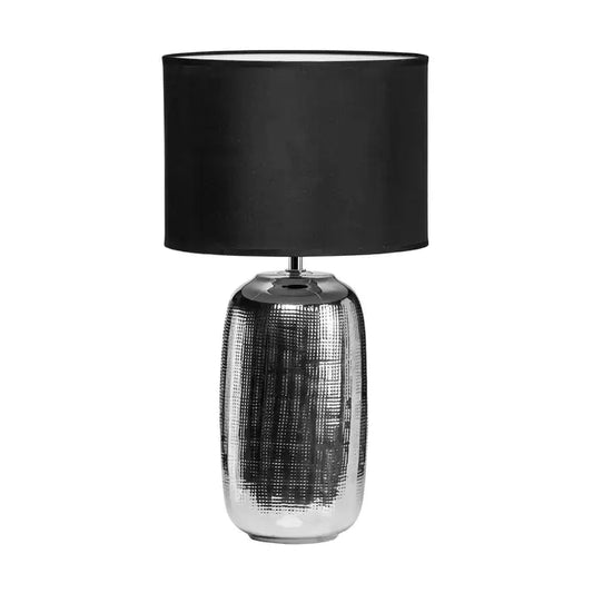 Chrome Finish Ceramic Base Table Lamp
