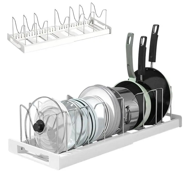 Pot & Pan Kitchen Storage Rack Organizer