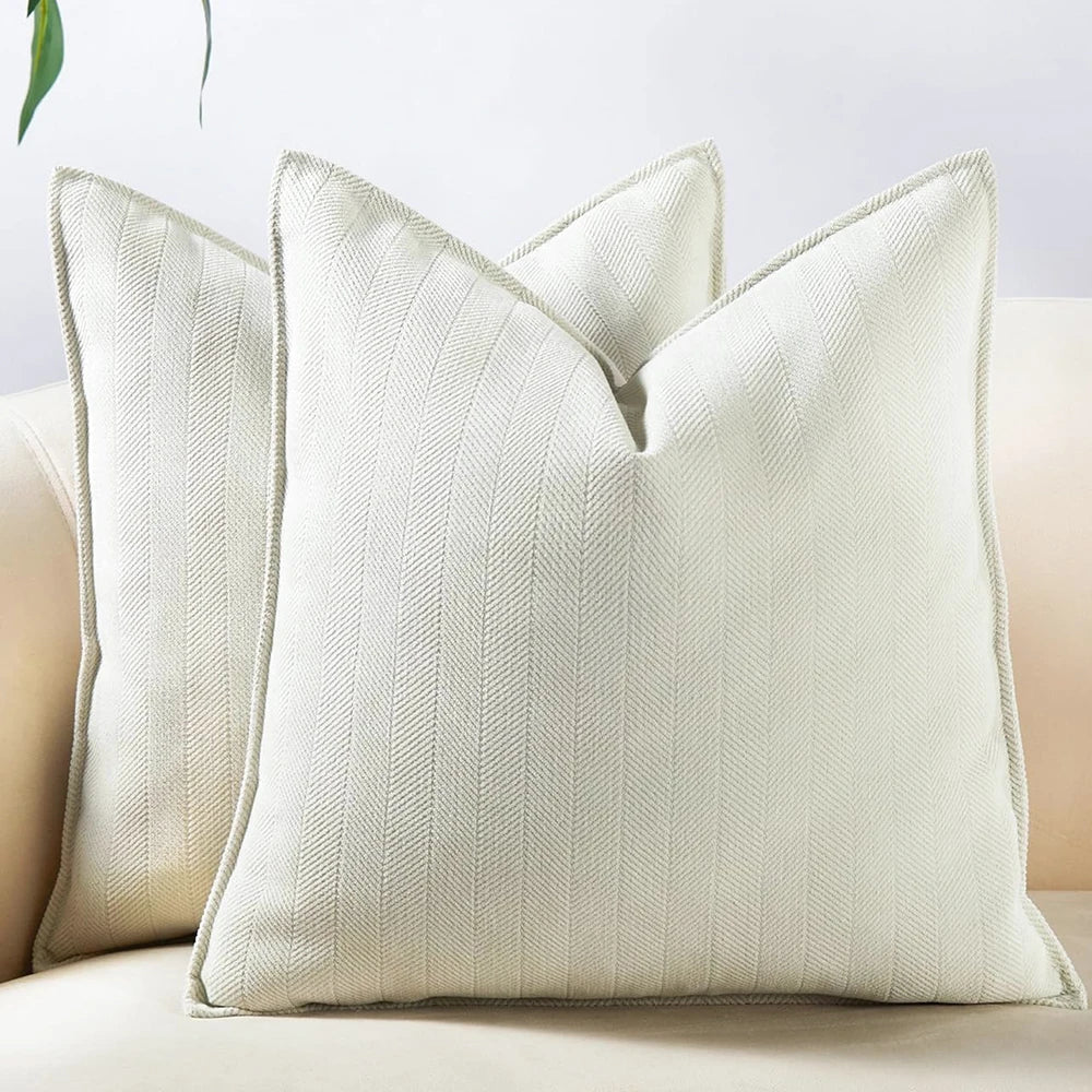 Chenille Chevron Cushion Cover