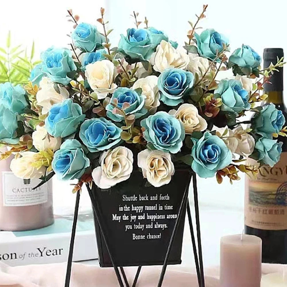 Artificial Rose Flower Bouquet - 12 Heads