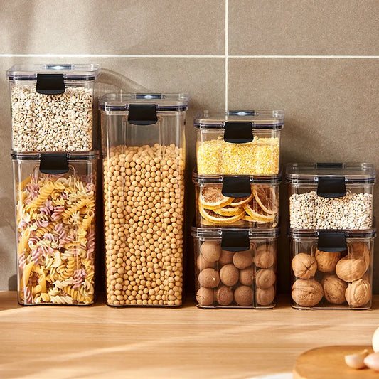 Durable Transparent Sealing Kitchen Storage Jars