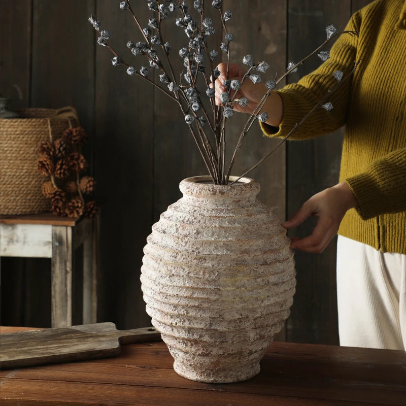 Rustic Style Handmade Pottery Vase