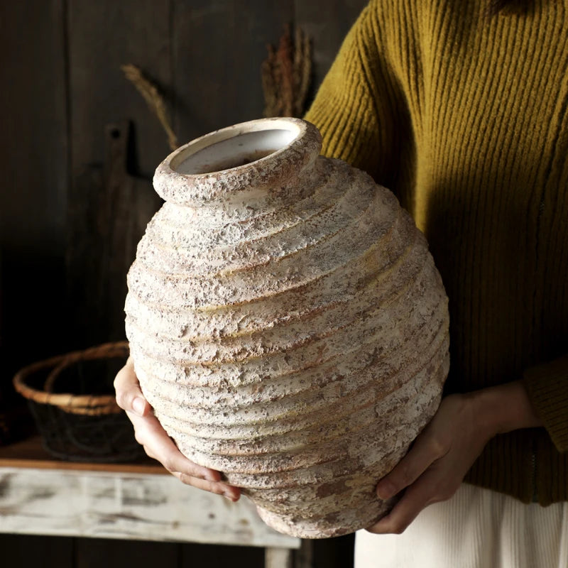 Rustic Style Handmade Pottery Vase