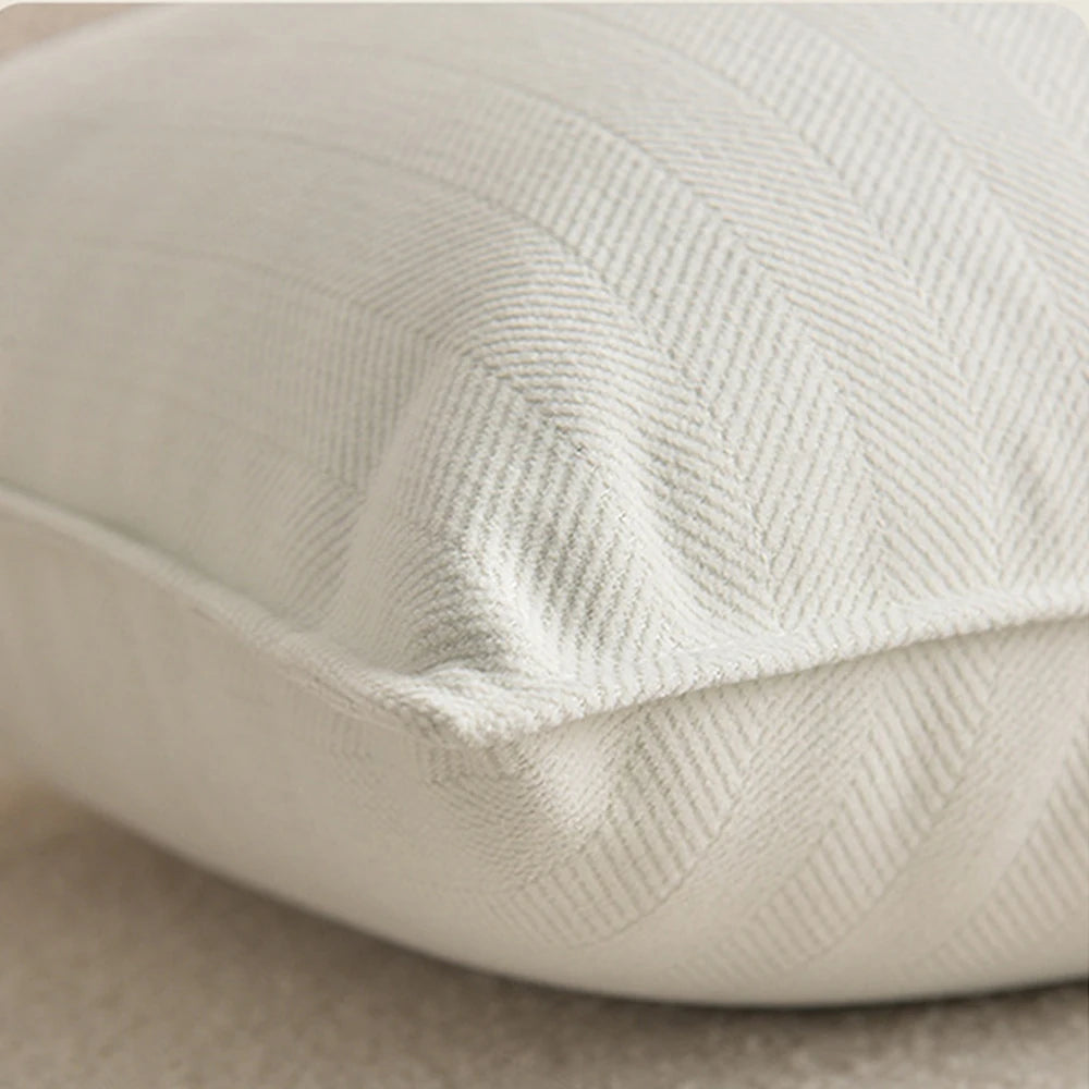 Chenille Chevron Cushion Cover