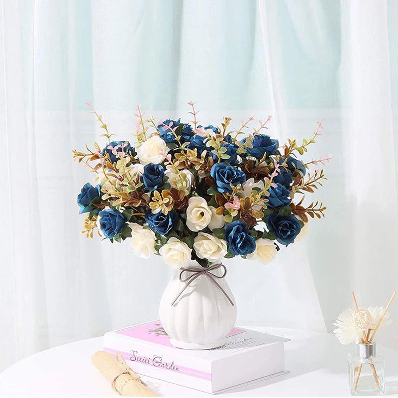 Artificial Rose Flower Bouquet - 12 Heads