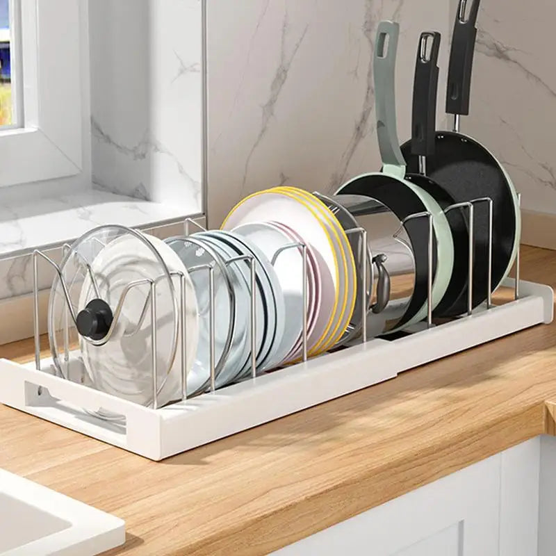 Pot & Pan Kitchen Storage Rack Organizer