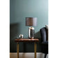Chrome Finish Ceramic Base Table Lamp